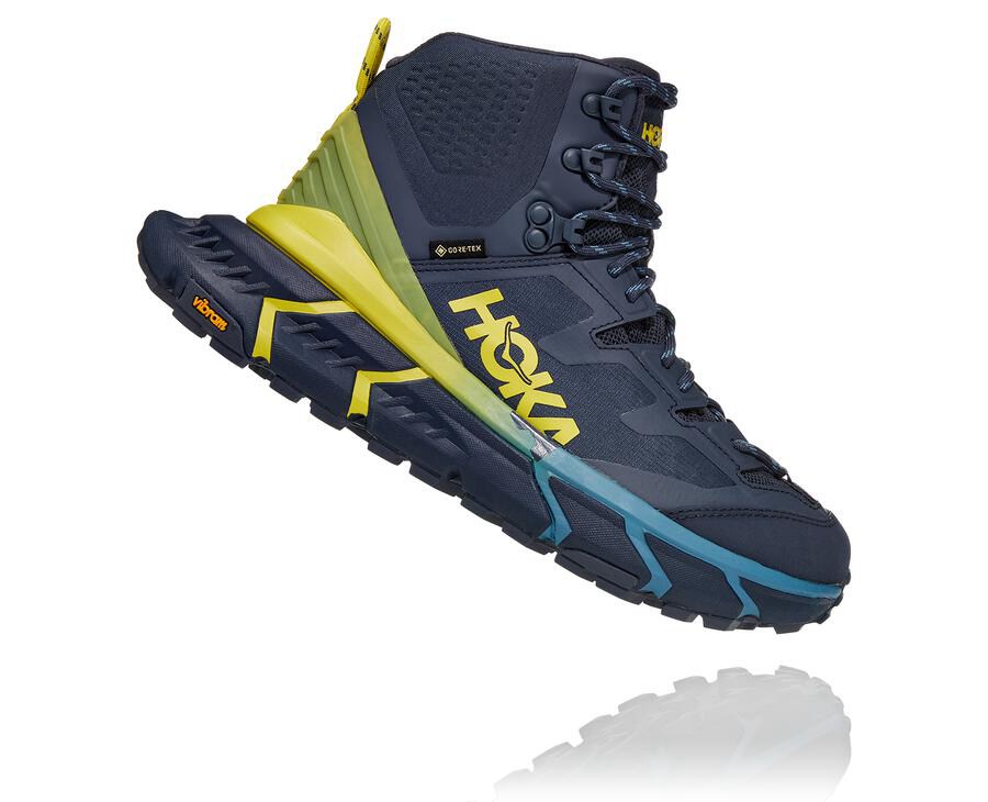 Botas De Montaña Hoka One One Mujer Azules - Tennine Hike Gore-Tex - WXDO52071